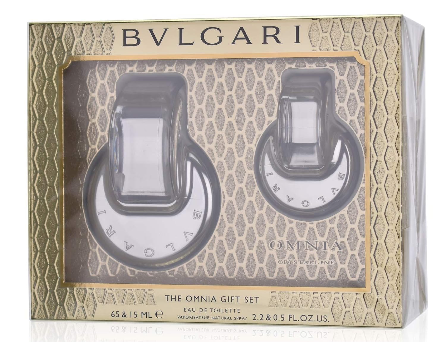 Bvlgari Omnia Crystalline Eau de Toilette Gift Set for Women - Luxury Perfume Set with Floral & Woody Notes - Perfect for Birthday, Anniversary & Valentine's Day Gifts