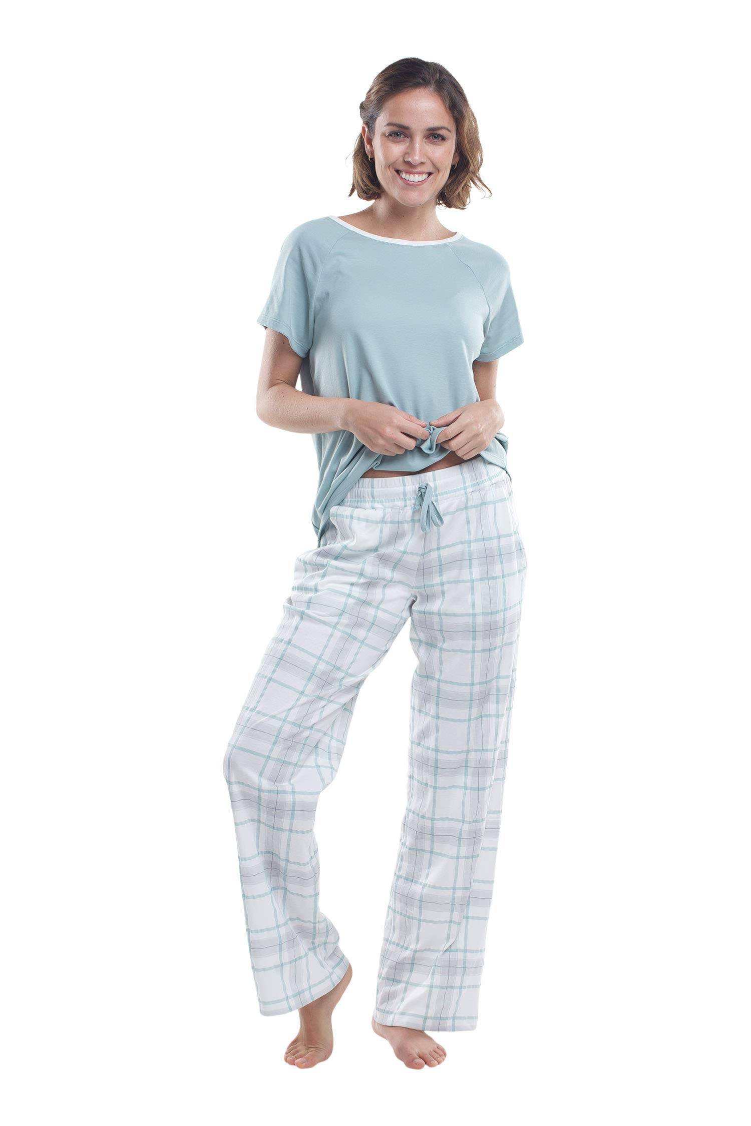 Premium Pima Cotton Women's Pajama Set - Ultra Soft Short Sleeve Sleepwear for Women | Perfect for Summer Nights & Lounge Wear