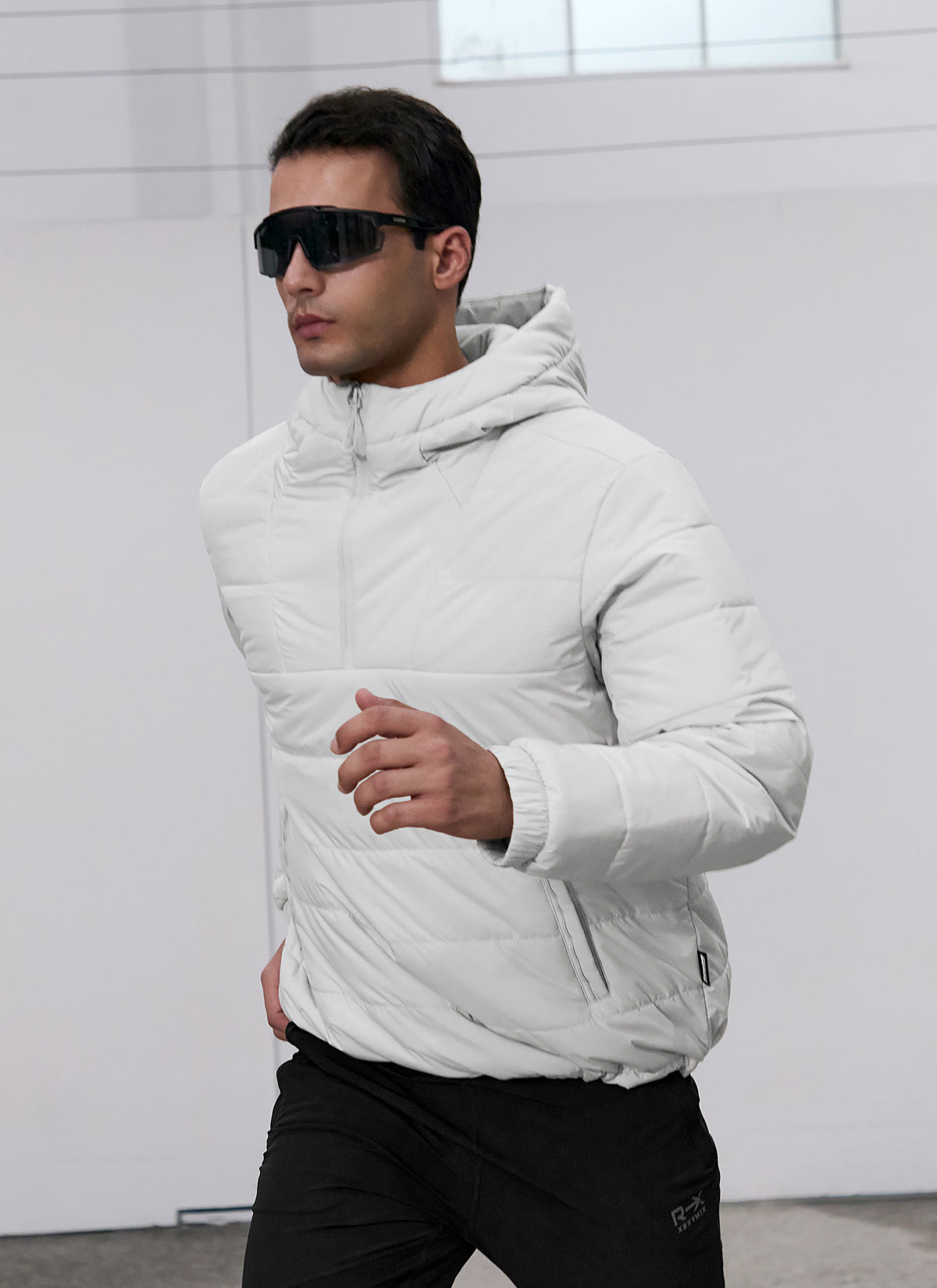RX Windproof Padded Anorak Jacket for Men & Women - Lightweight Winter Coat with Hood - Perfect for Hiking, Skiing & Outdoor Activities
