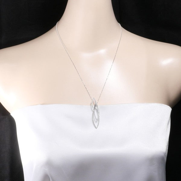 18K White Gold Brown Diamond Pendant Necklace for Women - Elegant Jewelry Gift for Anniversary, Wedding & Special Occasions