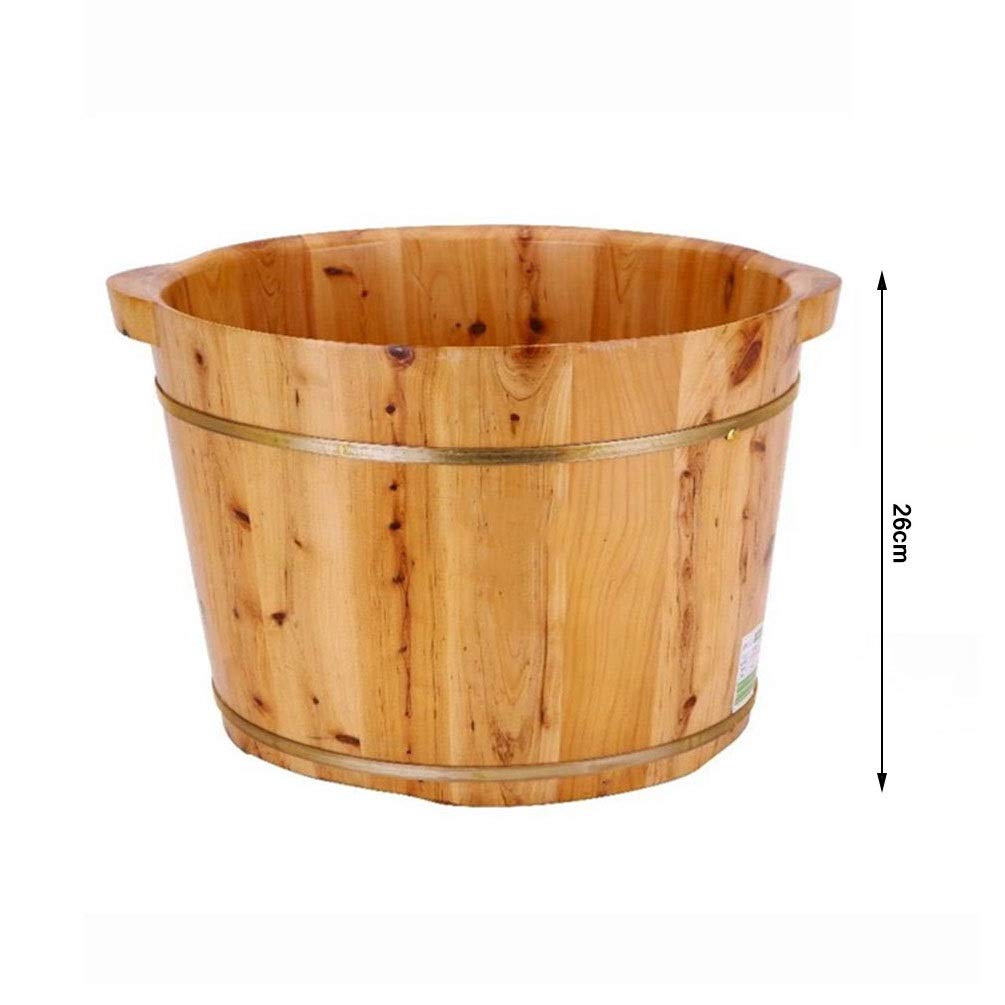 Premium Wooden Foot Bath Tub with Massage - JHDDP3 Sauna Bucket for Relaxation, Spa & Home Therapy - Perfect for Aromatherapy, Herbal Soaks & Stress Relief
