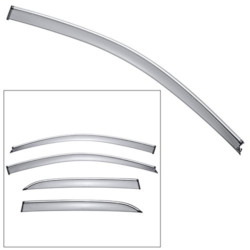 WellVisors Window Visors for 2003-2007 Honda Accord Sedan - Rain Guards & Wind Deflectors - Perfect for All-Weather Protection & Noise Reduction While Driving