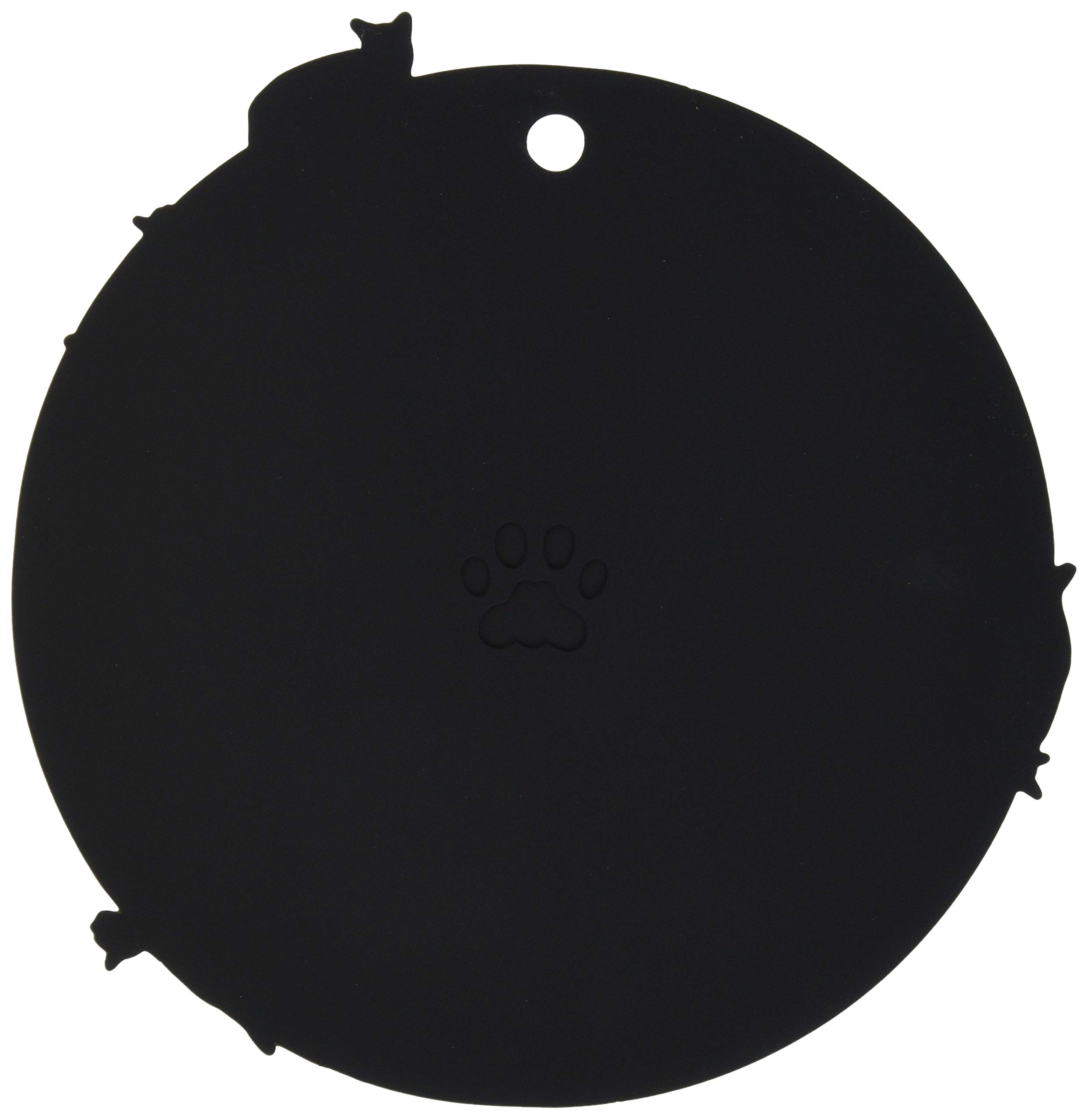 Ken Onishi ASC-1402 Heat Resistant Silicone Hot Pot Mat - Round Black Non-Slip Trivet for Kitchen Countertops & Dining Tables - Perfect for Hot Pots, Pans & Serving Dishes