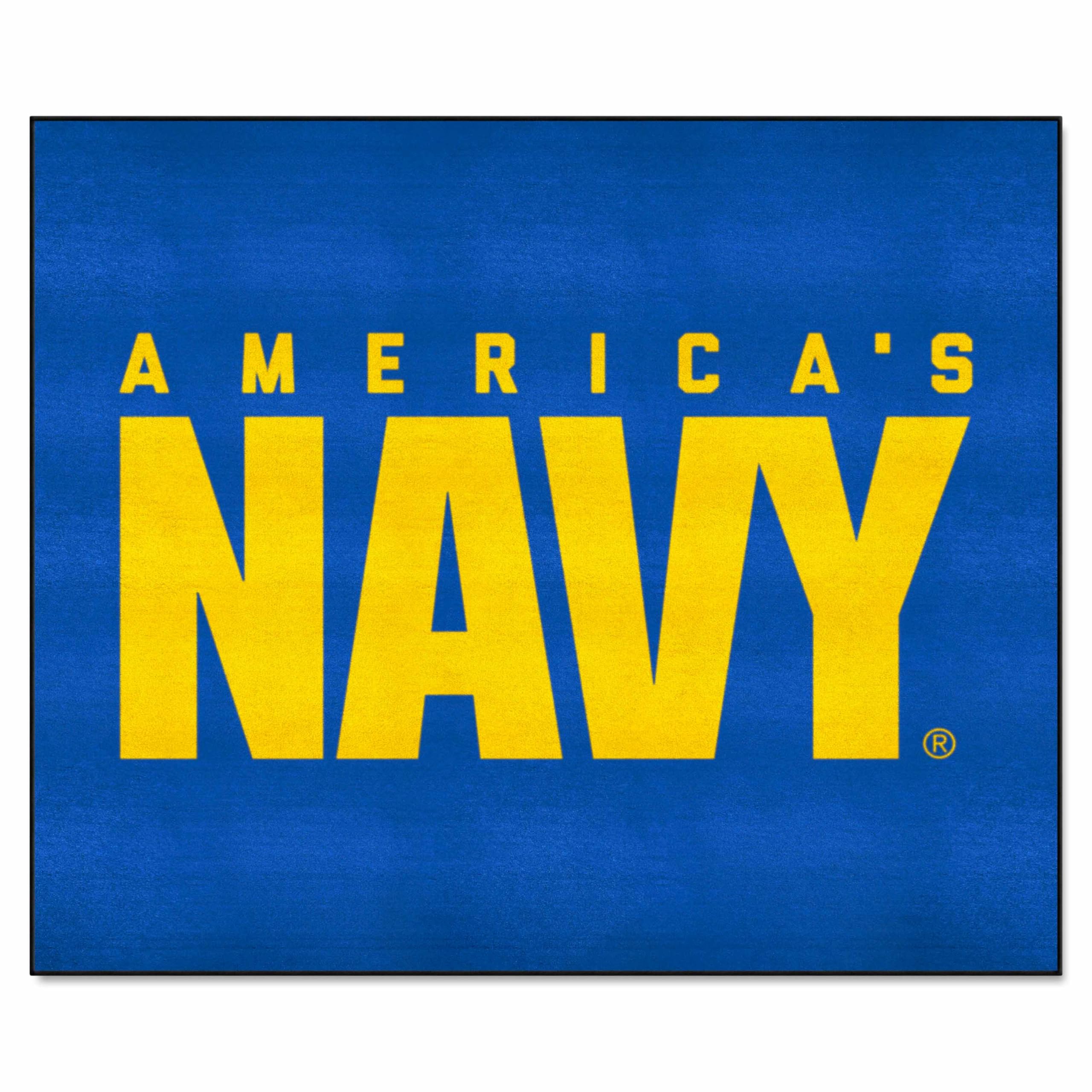 FANMATS 6981 U.S. Navy Tailgater Rug - 5ft x 6ft Military Themed Area Rug for Sports Fans | Durable Home Decor & Tailgating Mat for Game Day, Man Cave, Dorm Room & Outdoor Events