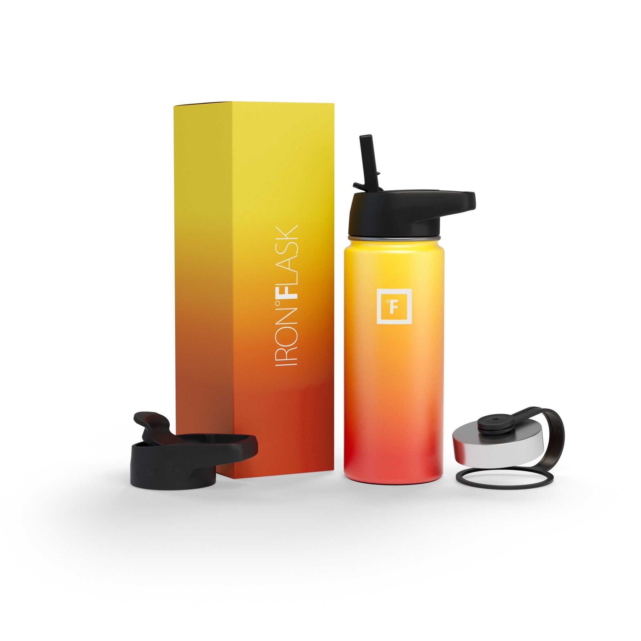 18 Oz Wide Mouth Water Bottle with Straw Lid - Leak Proof & BPA Free - Perfect for Gym, Hiking, Travel & Everyday Hydration