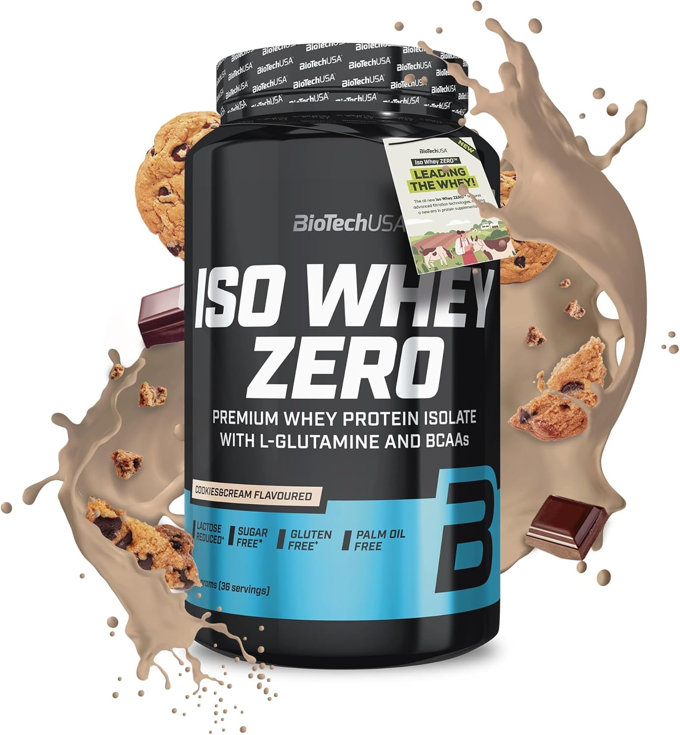 BioTechUSA Iso Whey Zero 908g - Premium Zero Carb Whey Protein Powder for Muscle Recovery & Growth - Ideal for Post-Workout, Gym & Fitness Enthusiasts