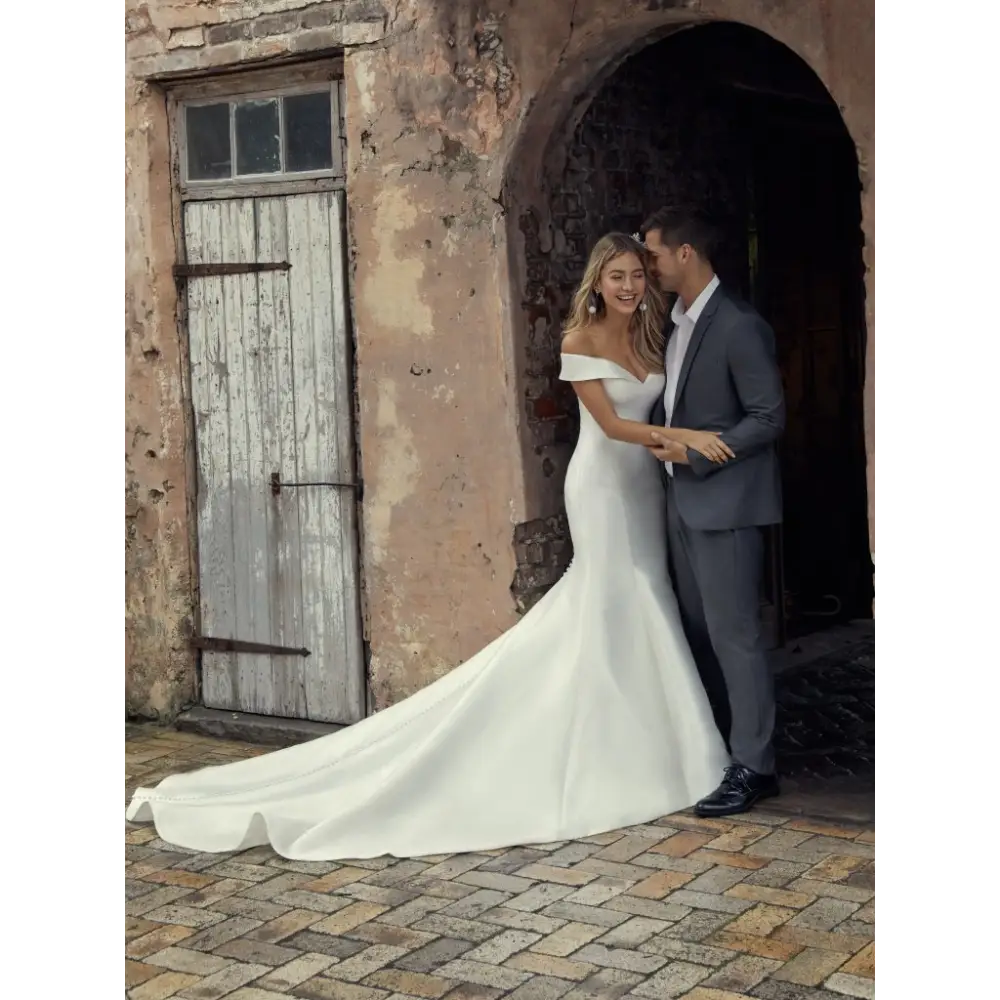 Josie by Rebecca Ingram Wedding Dress – Elegant Lace A-Line Gown for Bridesmaids & Formal Events