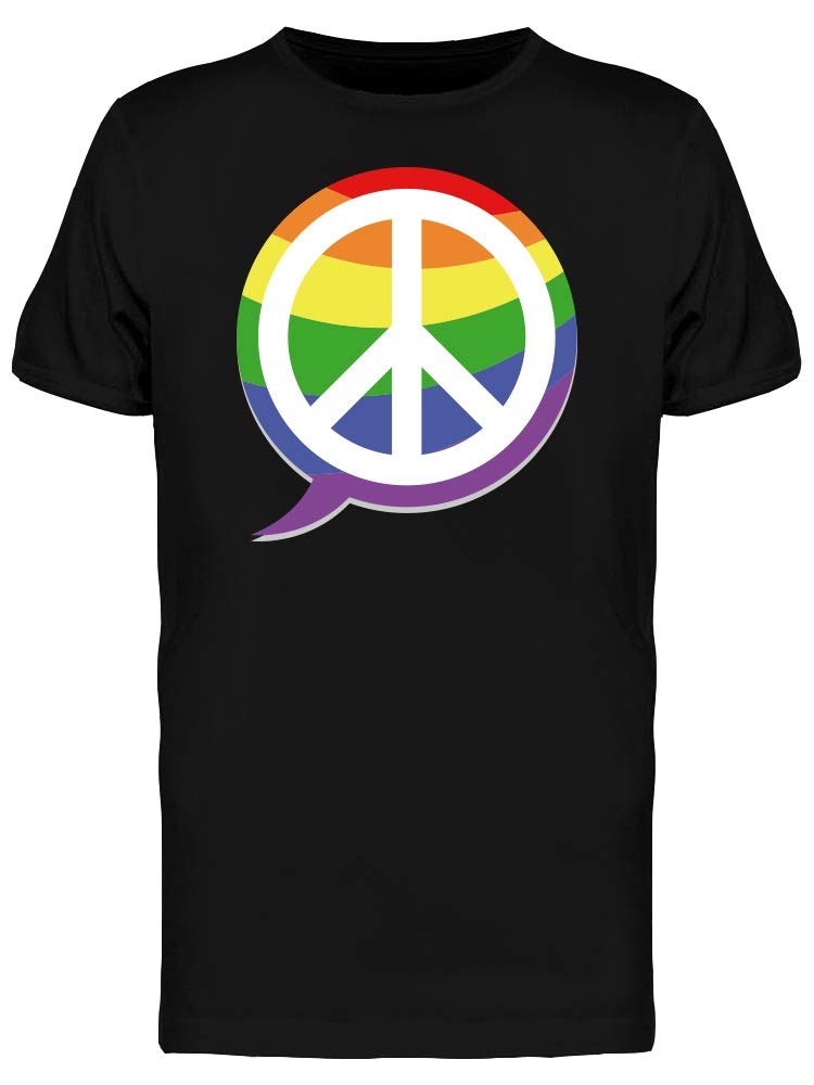 Peace Icon Rainbow T-Shirt for Men - Stylish & Comfortable Cotton Tee for Casual Wear, Street Fashion & Everyday Outfits
