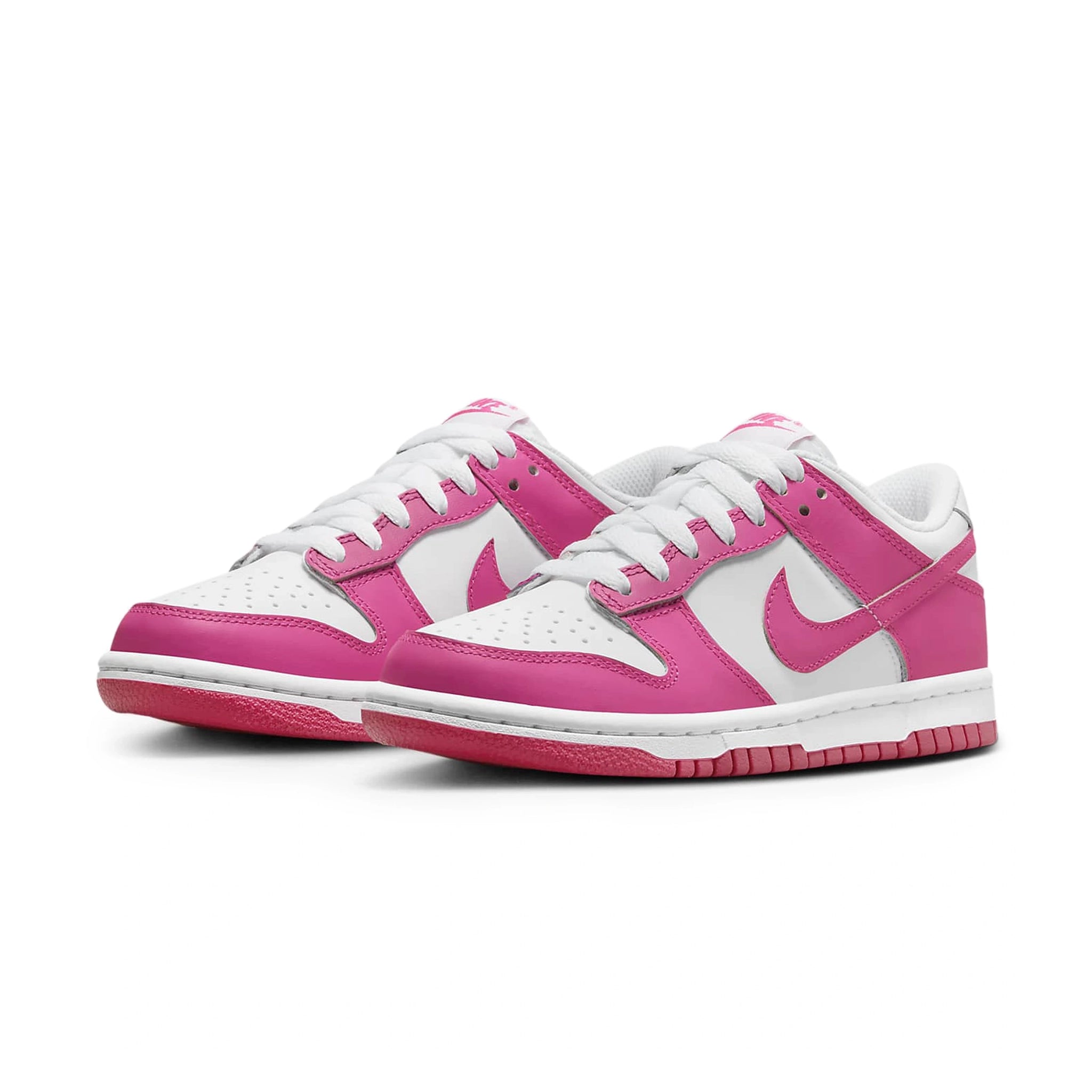 Nike Dunk Low Laser Fuchsia Girls' Sneakers - Stylish & Comfortable Basketball Shoes for Teens - Perfect for School, Sports & Casual Wear