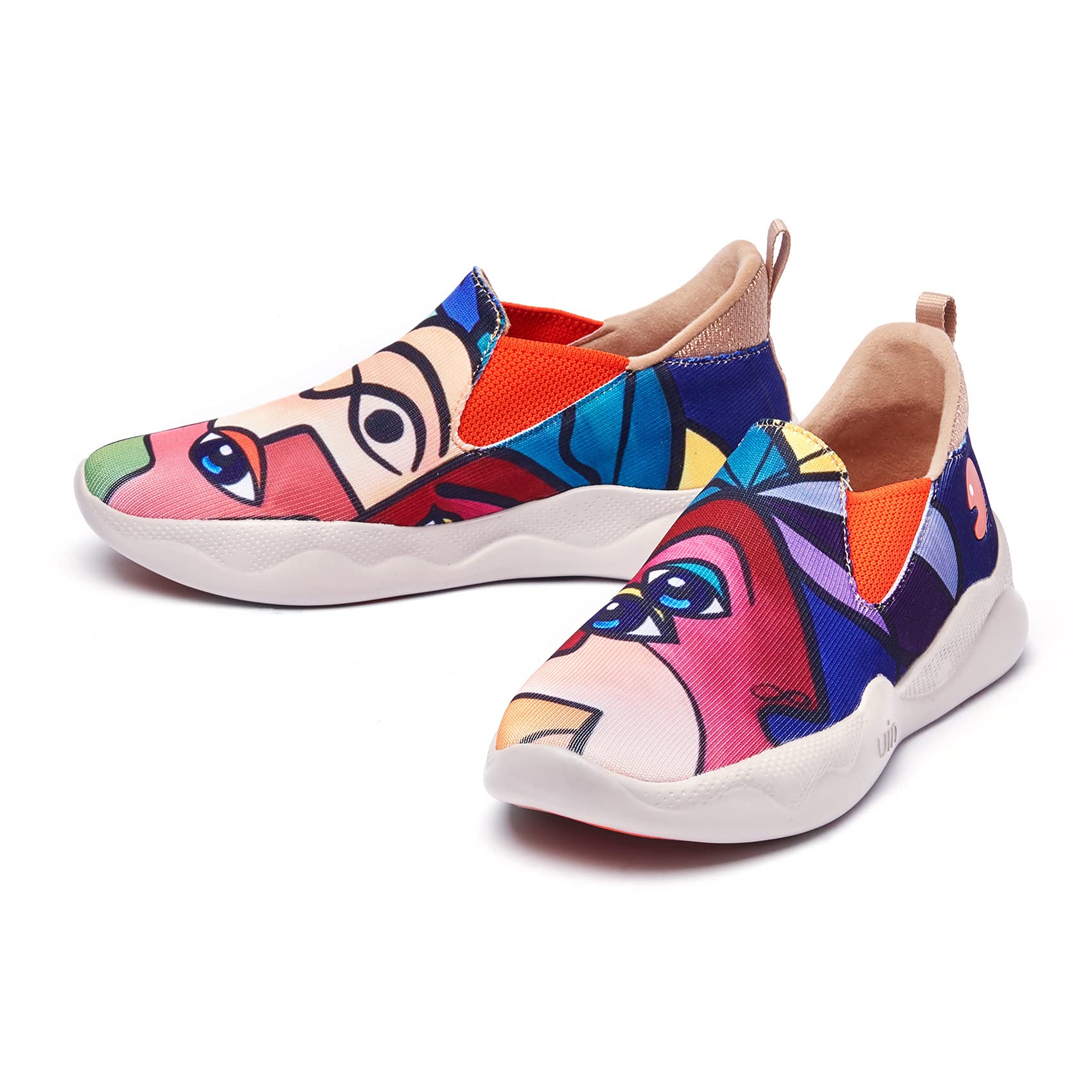 UIN Women's Fashion Sneakers - Lightweight Walking Shoes for Women, Slip On Casual Comfortable Athletic Shoes with Artistic Painting Design | Perfect for Travel, Workout & Everyday Wear
