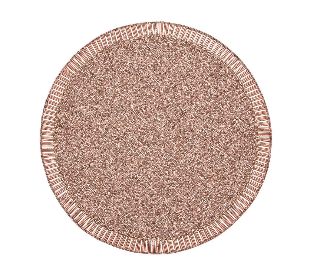 Premium Bevel Edge Placemats Set of 4 - Elegant Table Setting for Dinner Parties, Holidays & Everyday Use