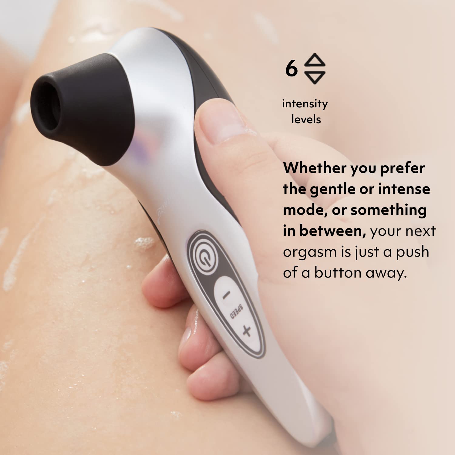 Womanizer Pro40 Clitoris Stimulator - 6 Suction Speeds Clitoral Vibrator for Women | Rechargeable Adult Sex Toy | Personal Massager for Solo & Couples Play | Black Pleasure Device for Enhanced Sensual Experience