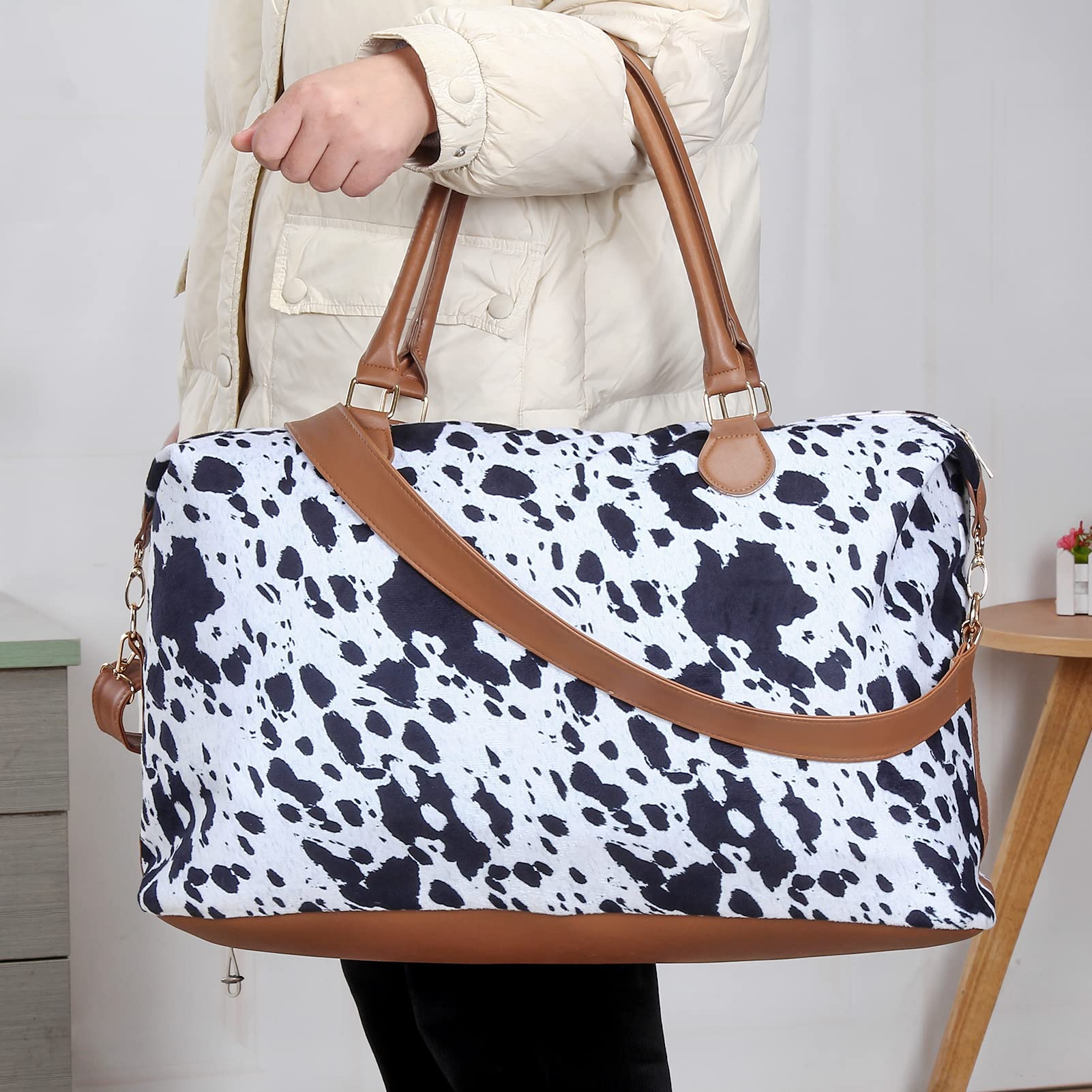 Women's Large Weekender Duffle Bag - Travel Tote with Shoulder Strap for Weekend Getaways