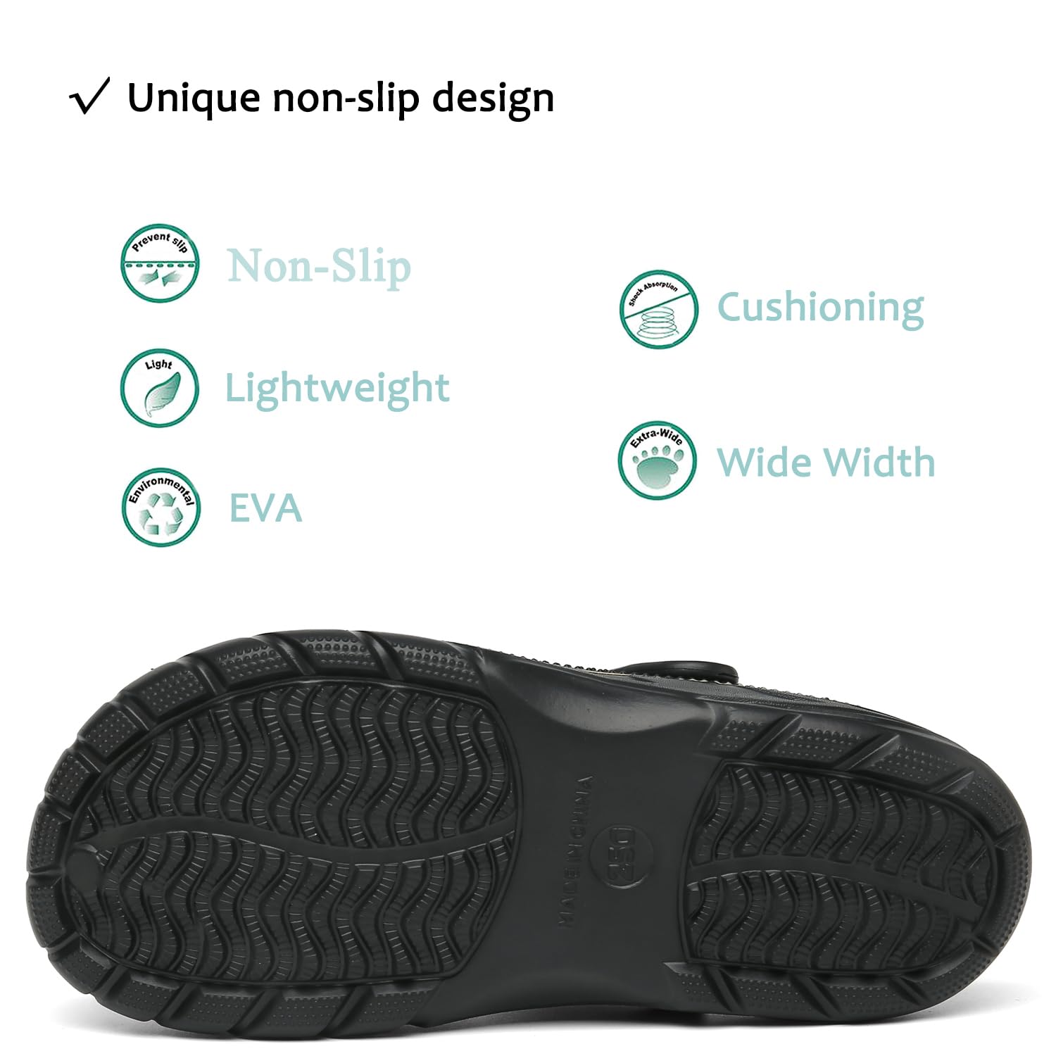 **ChayChax Arch Support Clogs for Men & Women - Slip-On Garden Shoes with Removable Cushion Footbed - Comfortable Outdoor & Beach Slippers for Walking, Gardening, and Relaxation**