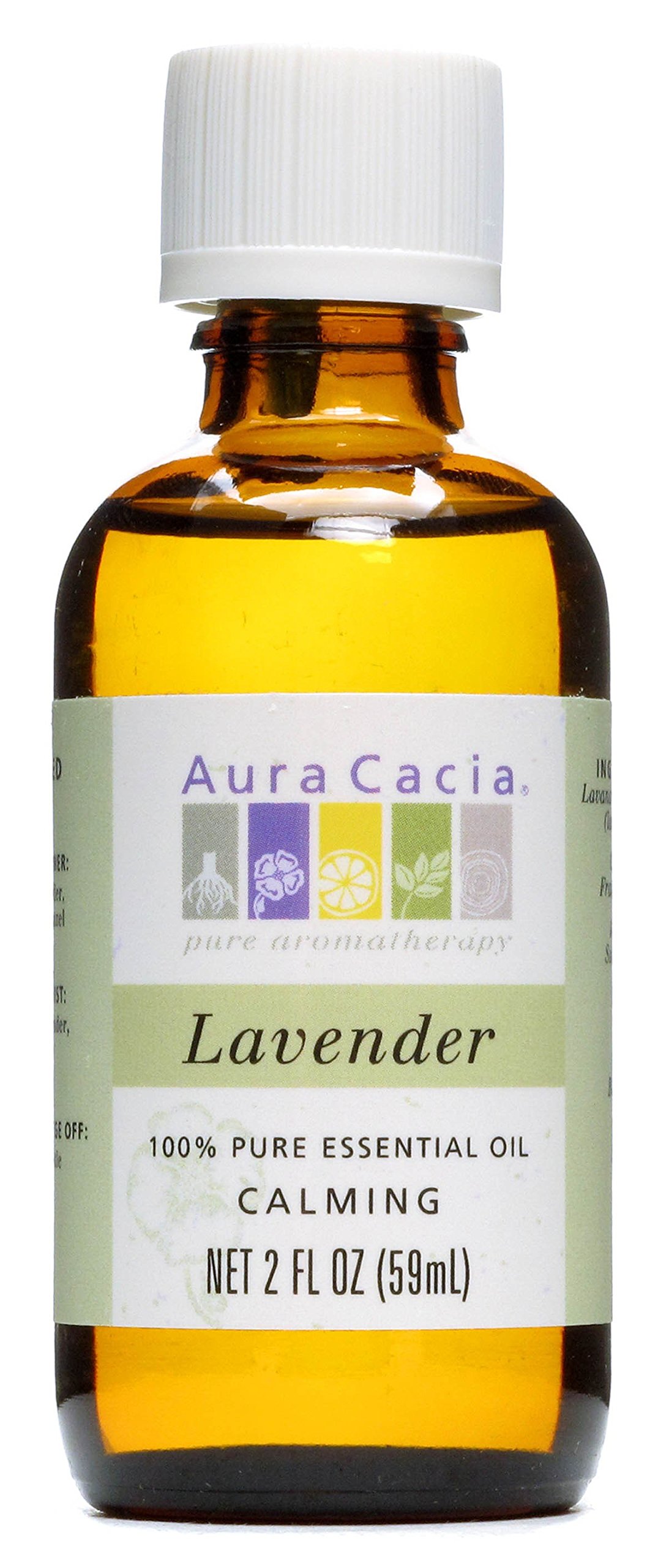 Aura Cacia Lavender Essential Oil 2 oz - 100% Pure Therapeutic Grade Aromatherapy Oil for Relaxation, Sleep & Stress Relief - Perfect for Diffusers, Massage & DIY Skincare