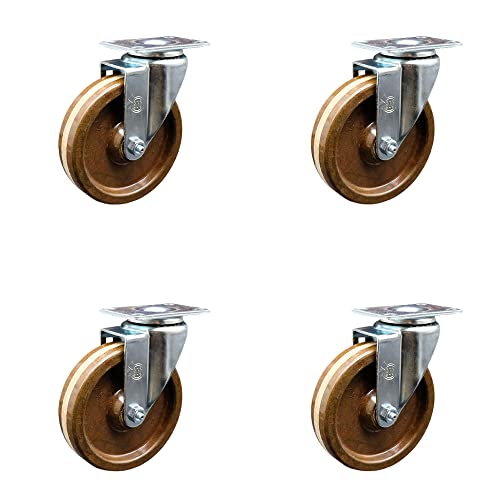 4 Swivel - No Brakes - Brown
