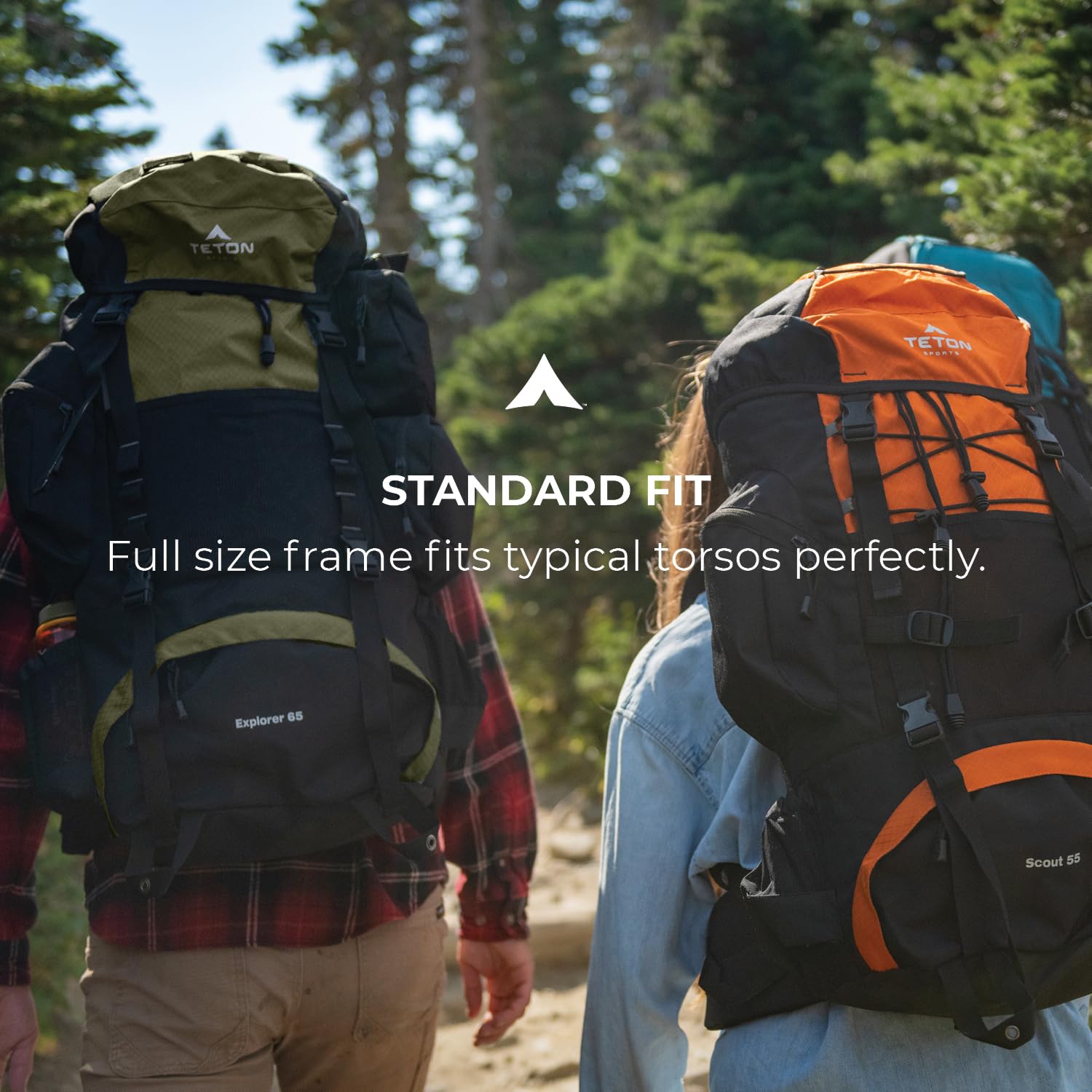 TETON 65L Explorer Internal Frame Backpack for Hiking, Camping & Backpacking - Lightweight Water-Resistant Travel Backpack with Rain Cover - Perfect for Outdoor Adventures, Trekking & Travel Gear