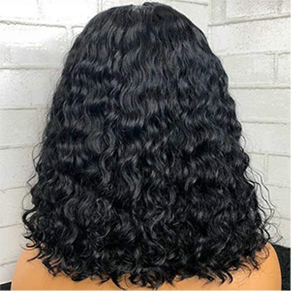 Short Bob Full Lace Front Human Hair Wigs with Baby Hair for Black Women - Brazilian Virgin Hair, Pre-Plucked Hairline, Natural Wavy & Curly Styles - Perfect for Daily Wear, Parties & Special Occasions