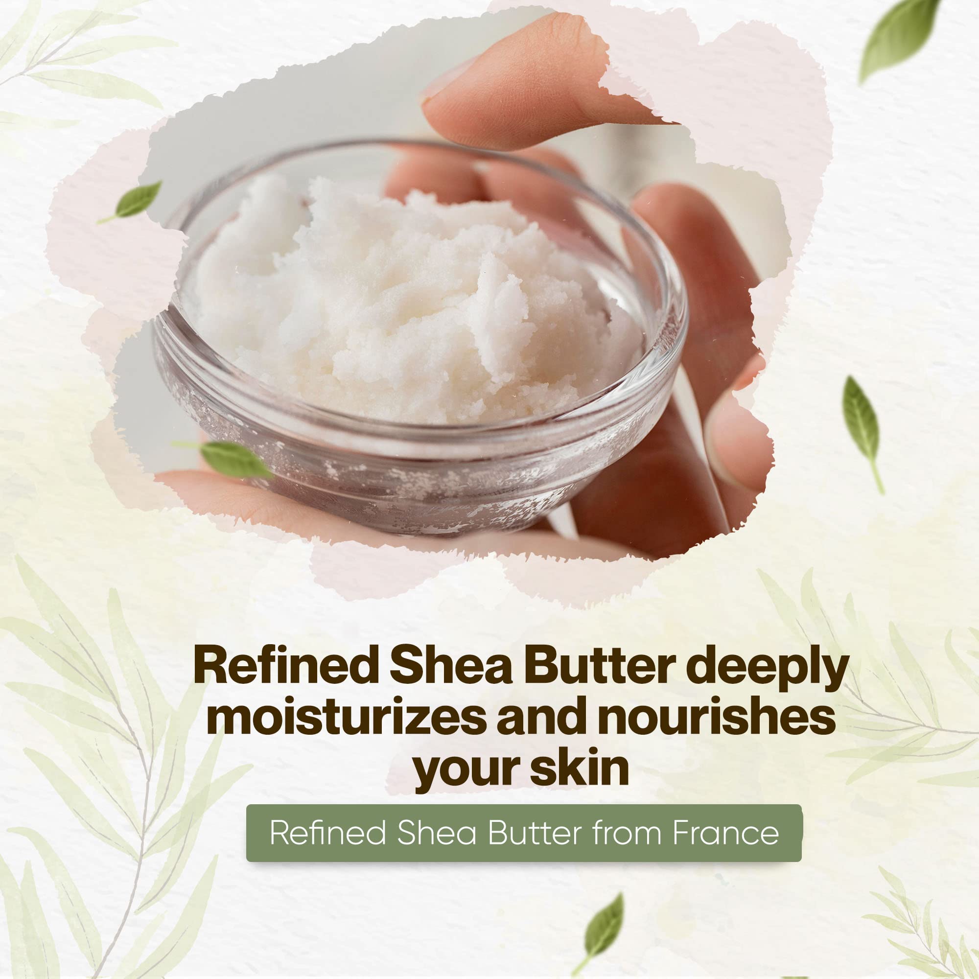 16 oz Refined Shea Butter from France - Ultra Nourishing Body Butter for Smooth, Healthy Skin | Deep Moisturizer for Dry Skin, Stretch Marks & Hair Care