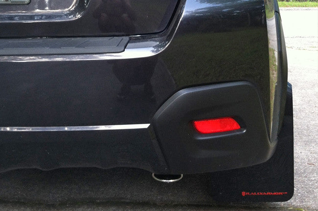 Rally Armor UR Mud Flaps for Subaru XV Crosstrek 2013-2017 | Durable Splash Guards for Off-Road & Winter Driving Protection
