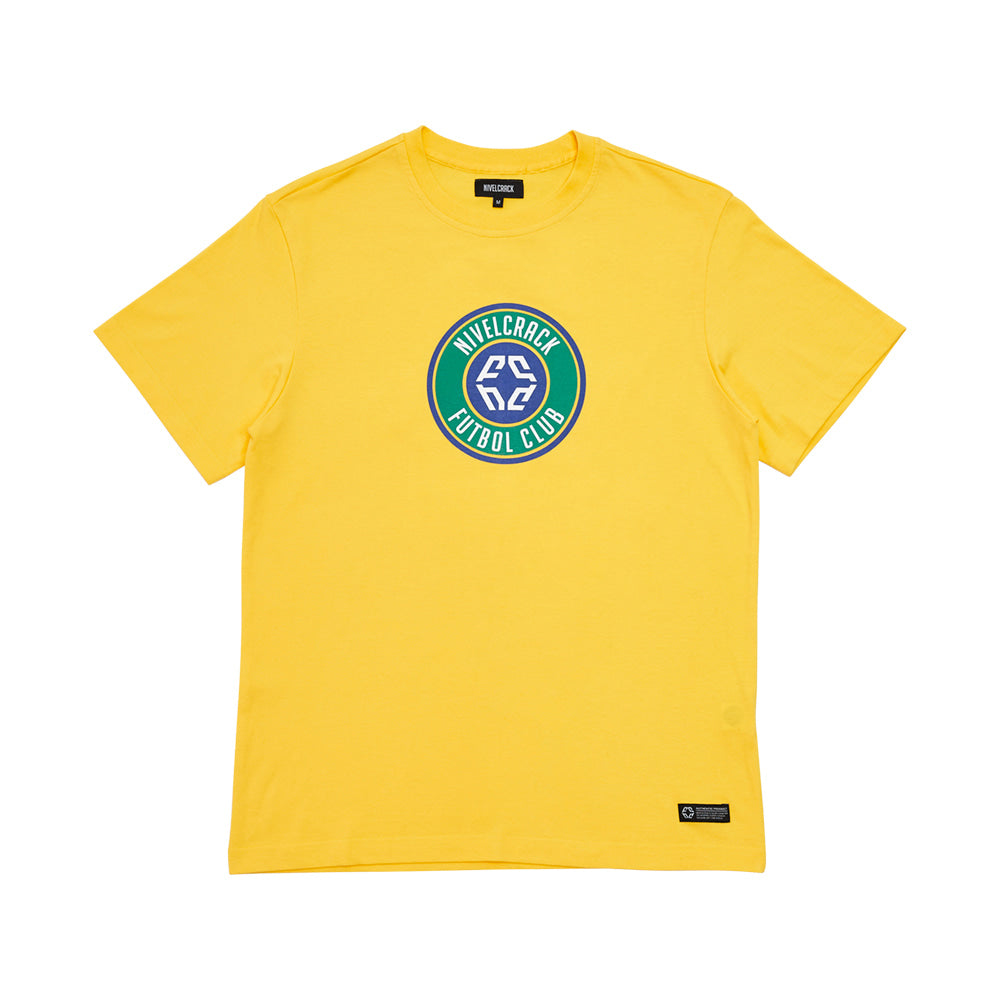 Nivelcrack Club Tee - Yellow Cotton T-Shirt for Men | Casual Streetwear & Party Outfit
