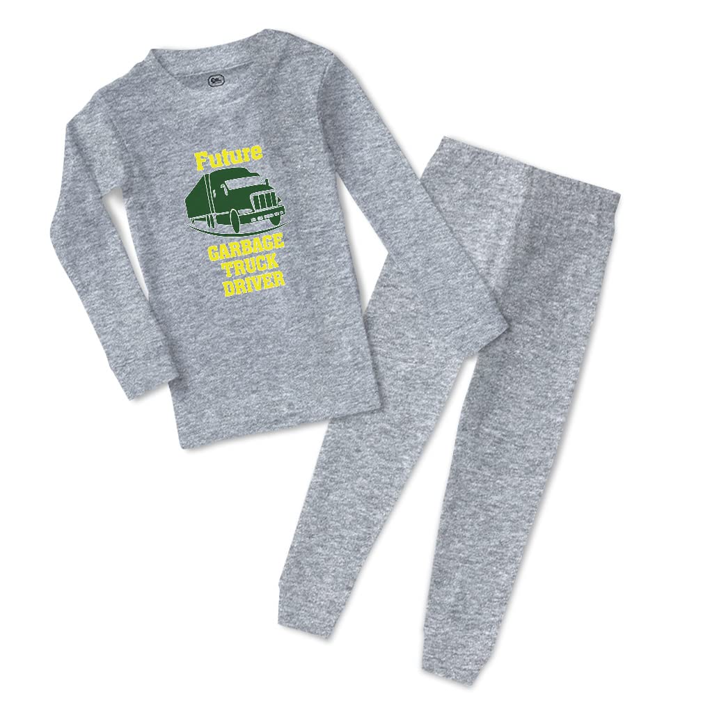Custom Cotton Toddler Pajamas for Boys & Girls - Future Garbage Truck Driver Design | Snug Fit & Comfortable Sleepwear for Kids | Perfect for Bedtime, Lounging & Holiday Gifts