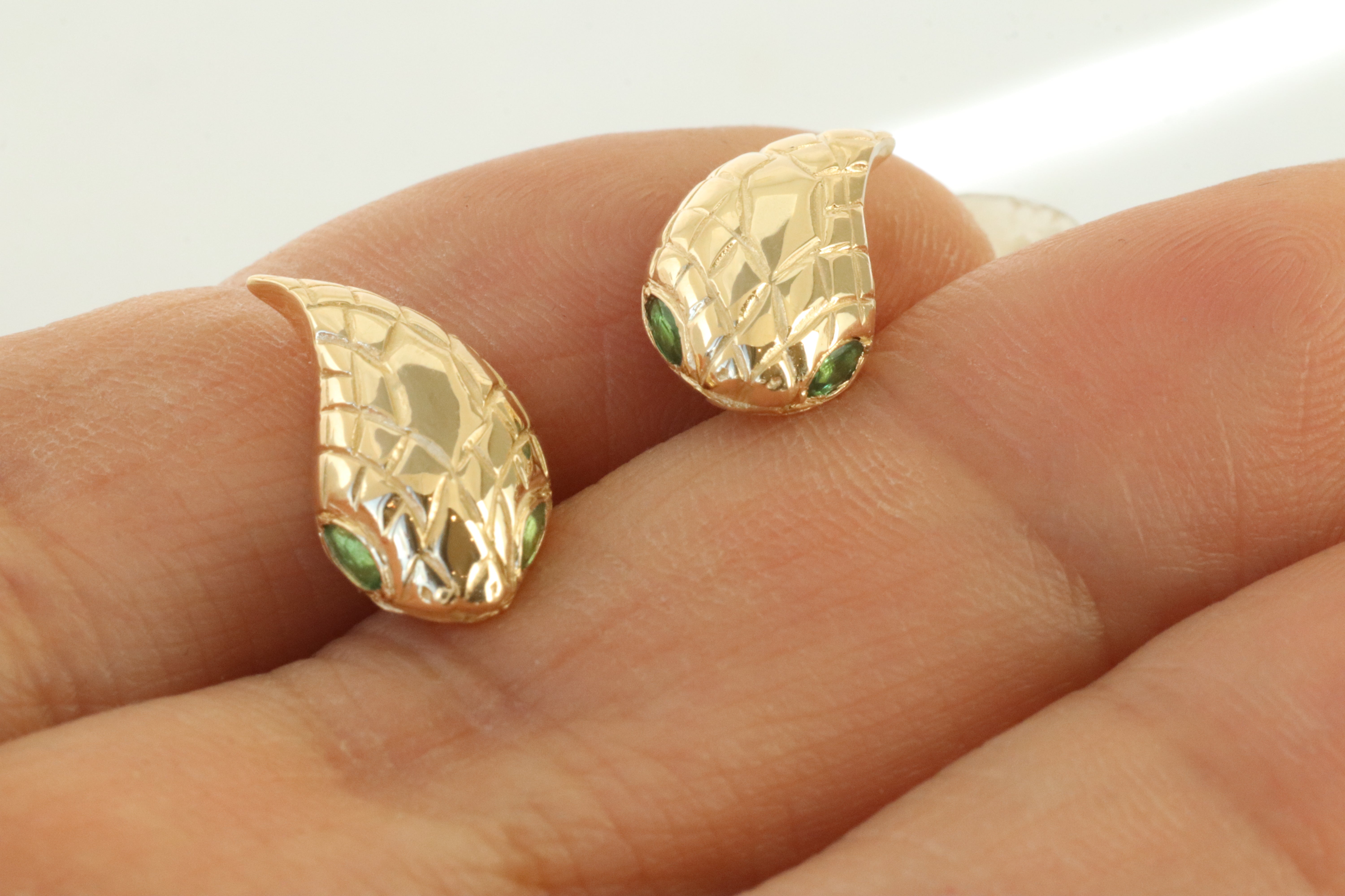 Ornata Ophidia Stud Earrings - Elegant Gold-Tone Snake Stud Earrings for Women | Perfect for Parties, Date Nights & Everyday Wear