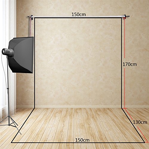 Christmas Photography Backdrop - Wooden Plank & Snowflakes for Party Photo Booth & Wall Decor