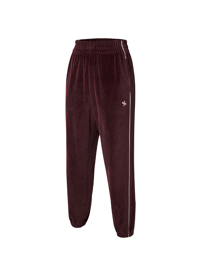 Velour Track Jogger Pants for Women - Soft & Comfortable Lounge Pants - Perfect for Yoga, Running, Gym Workouts & Casual Wear