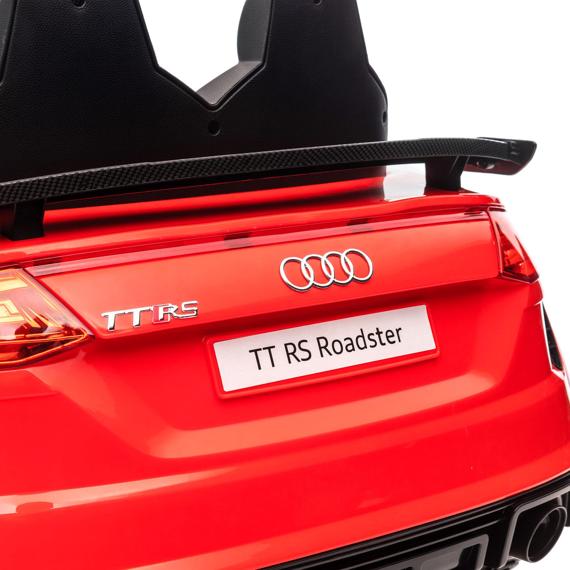 HOMCOM Kids Electric Ride-On Car for 3+ Years Old - 12V Audi TT Style with Remote Control, 3 km/h Speed, Music, Lights & Dual Opening Doors (102x60x44cm, Red) - Perfect for Indoor & Outdoor Play, Birthday Gifts, and Toddler Pretend Driving Fun