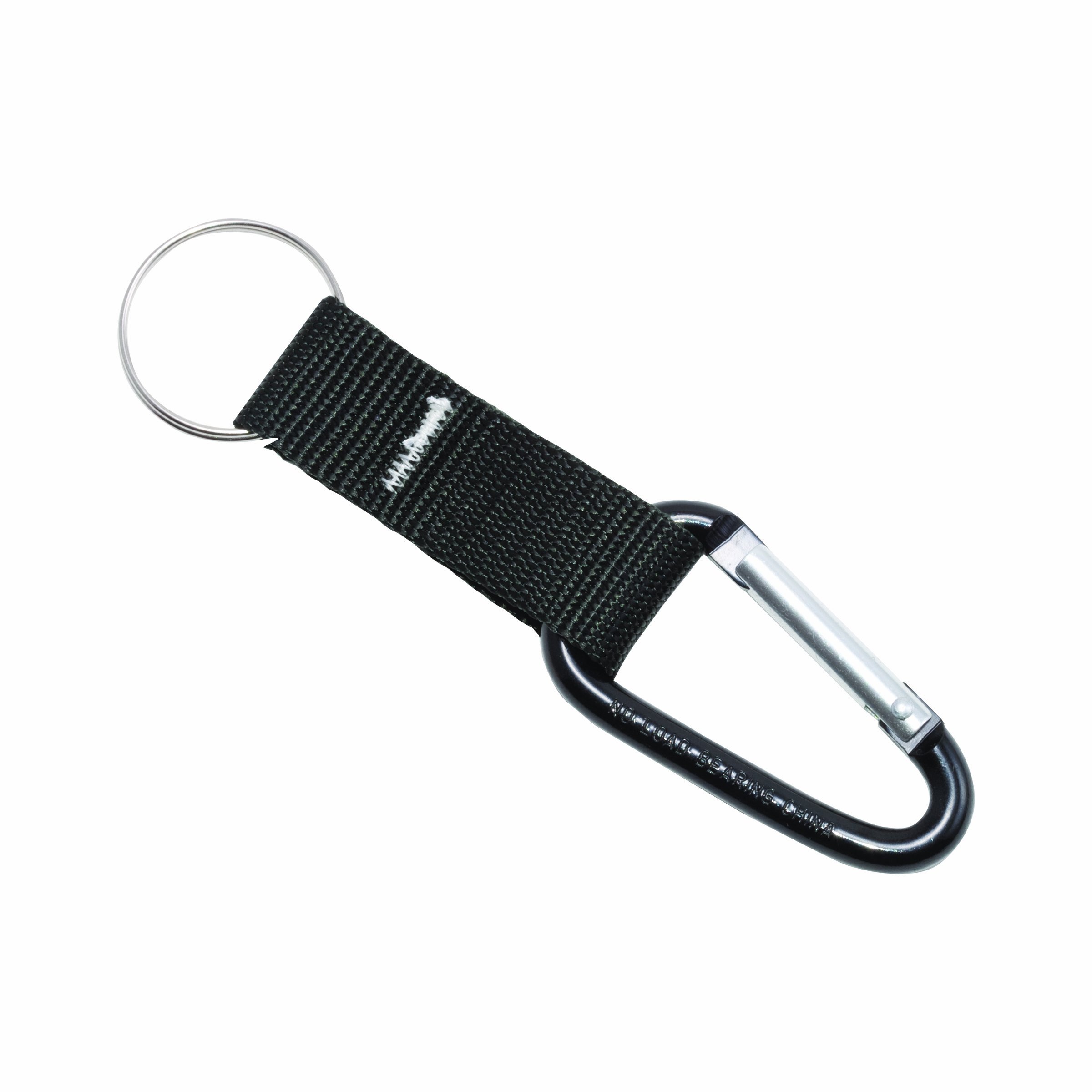 Advantus Black Aluminum Carabiner Key Rings - 10 Pack for Outdoor & Daily Use