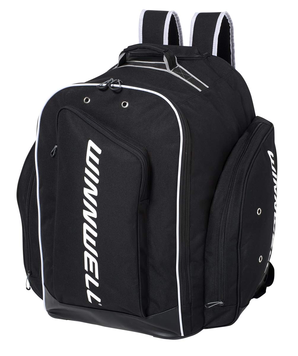 Winnwell Premium Hockey Backpack - Durable Sports Equipment Organizer Bag for Ice Hockey, Lacrosse & Multi-Sport Gear - Perfect for Travel, Training & Outdoor Activities