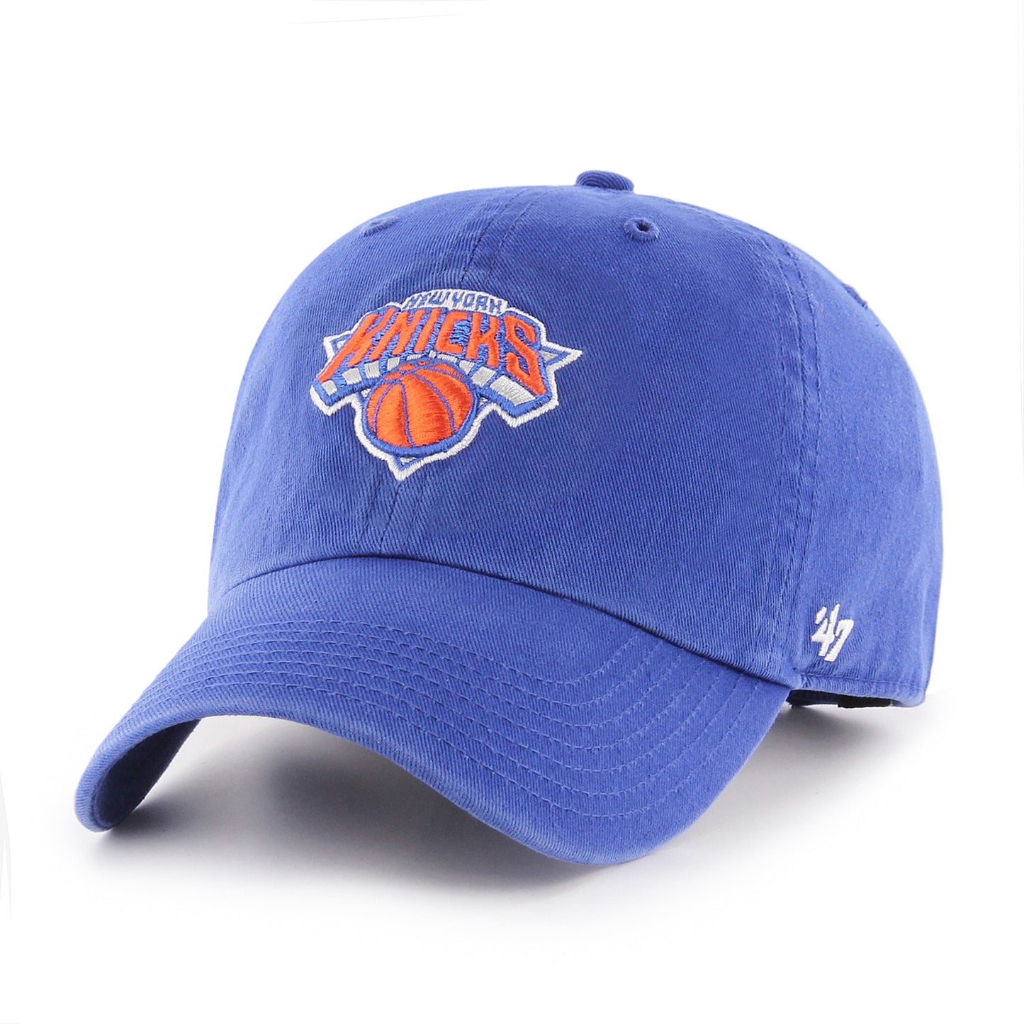 New York Knicks Adjustable Baseball Cap by 47 Brand - Royal Blue NBA Fan Hat for Men & Women - Perfect for Games, Streetwear & Sports Outfits