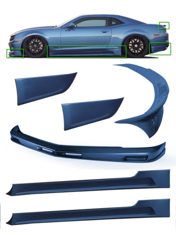 2010-2013 Chevy Camaro SS 6-Piece Body Kit KB51000KT - Upgrade Your Muscle Car's Style for Street Racing & Car Shows