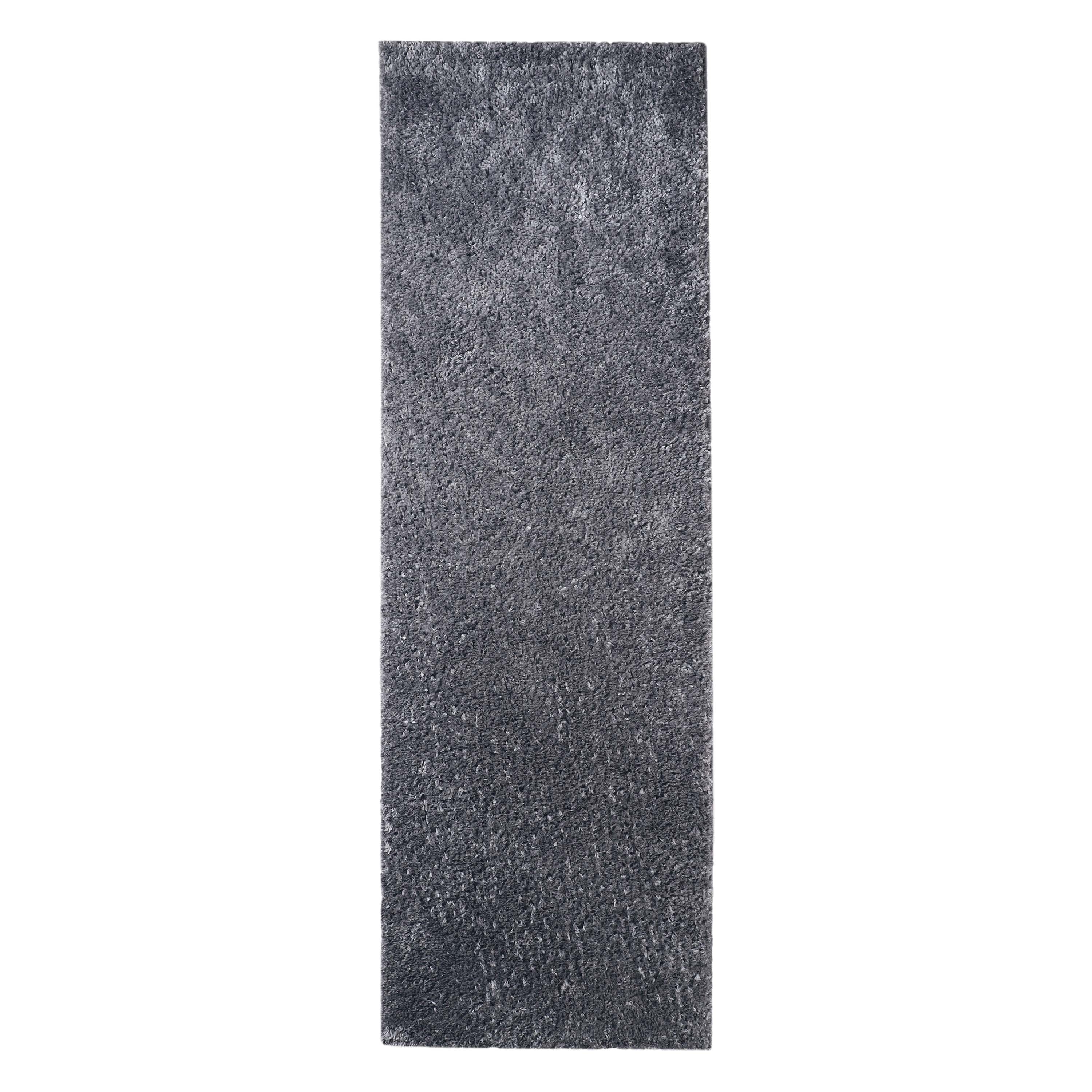Berlin Solid Indoor Plush Shag Runner Rug - Soft Area Rug for Living Room, Bedroom, Nursery - Non-Slip Comfortable Floor Mat for Home Decor
