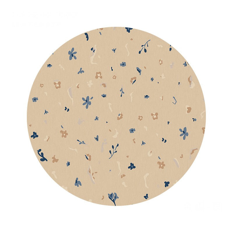 Modern Round Rugs for Bedroom & Living Room - Non-Slip Circular Contemporary Rug for Under Chairs, Dining Room - Soft Boho Decor for Home & Office Use