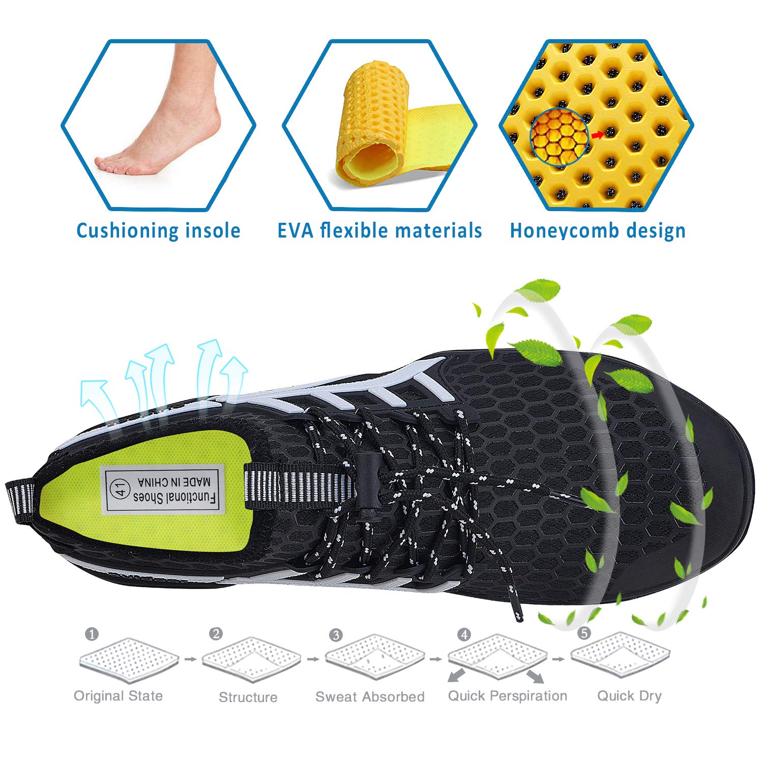 **Men's & Women's Quick-Dry Water Shoes - Barefoot Aqua Socks for Swimming, Surfing, Beach, Pool, Yoga & Outdoor Activities | Lightweight & Comfortable for Travel & Sports**