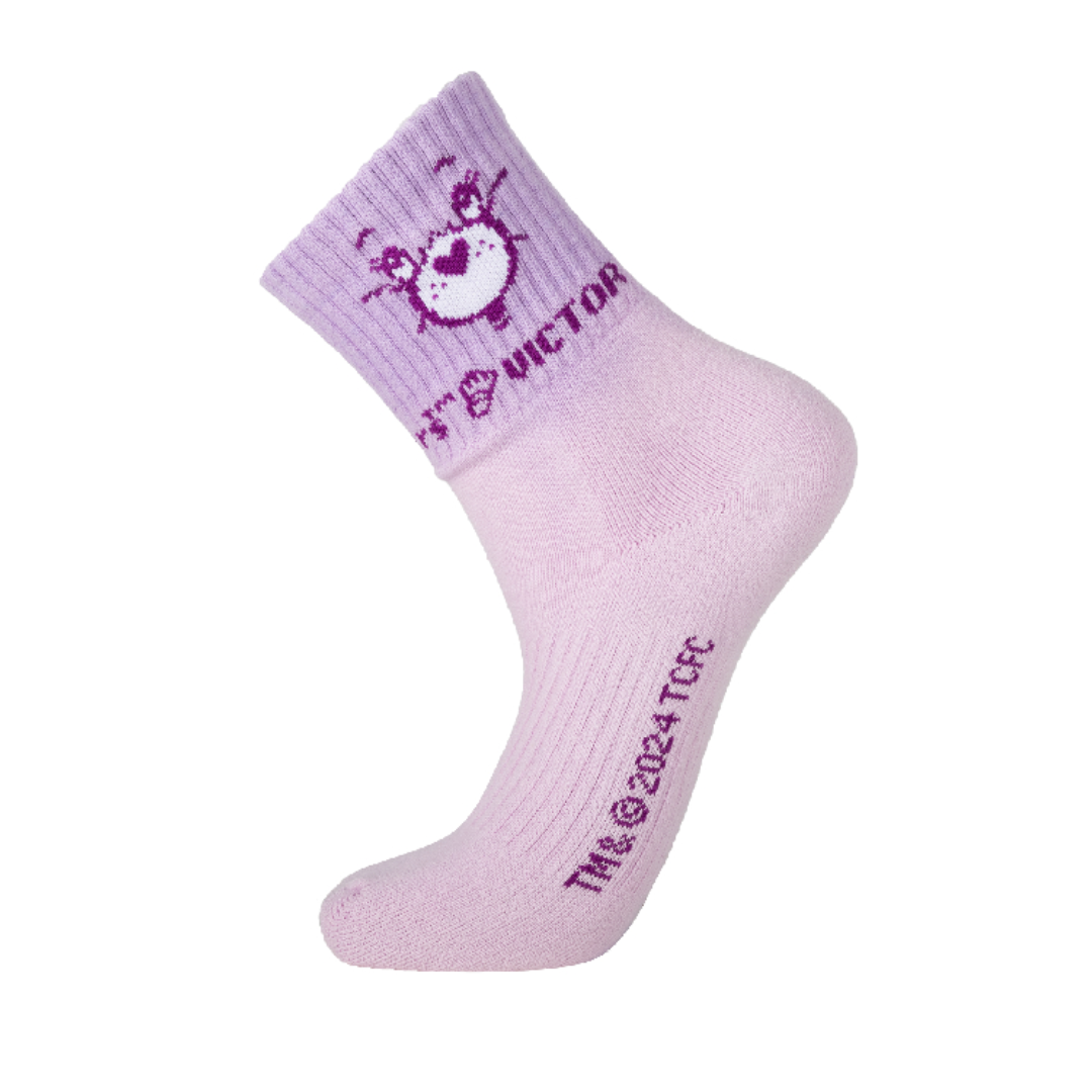 Victor X Care Bears SK4508CBC Sport Quarter Socks - Comfortable Athletic Socks for Running, Gym & Casual Wear - Unisex Breathable Cotton Socks for Kids and Adults