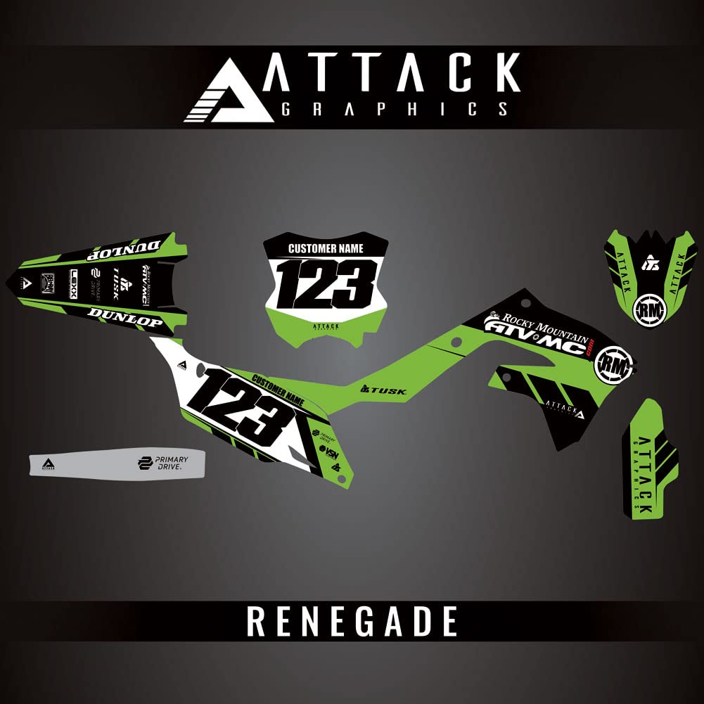 Custom Renegade Complete Bike Graphics Kit for Kawasaki KX450 2022 | High-Quality Dirt Bike Decals | Perfect for Motocross Racing & Off-Road Adventures