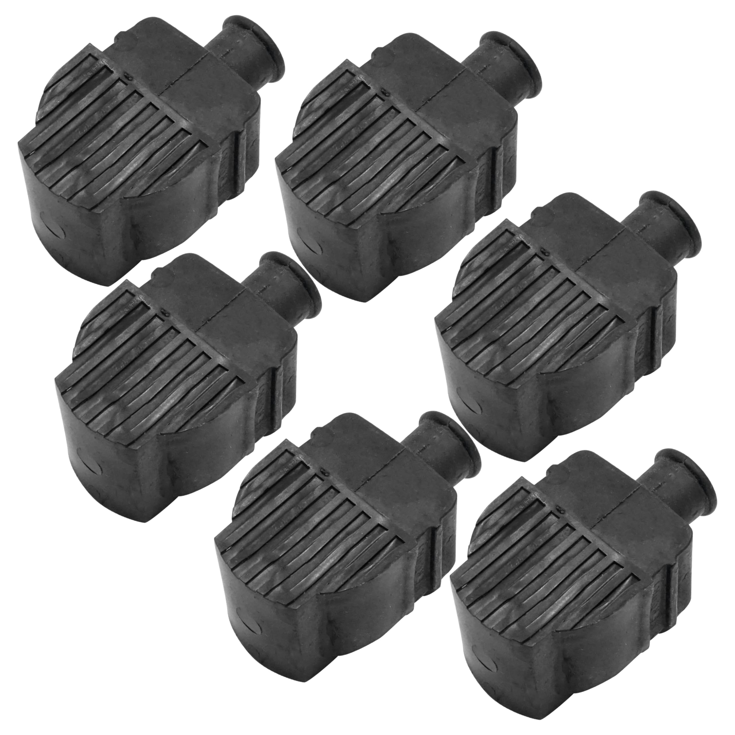 Caltric 6-Pack Ignition Coils Compatible with Mercury Outboard 200HP Engine 1973-1980 & 1982-1999 - Replacement Parts for Marine Boat Motor Performance & Reliability