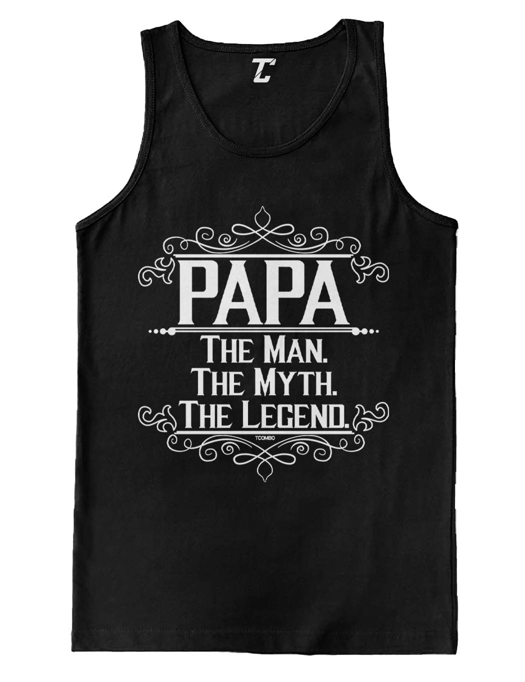 Papa The Man The Myth The Legend Men's Tank Top - Comfortable Sleeveless Shirt for Gym, Workout & Casual Wear - Perfect Father's Day Gift for Dad