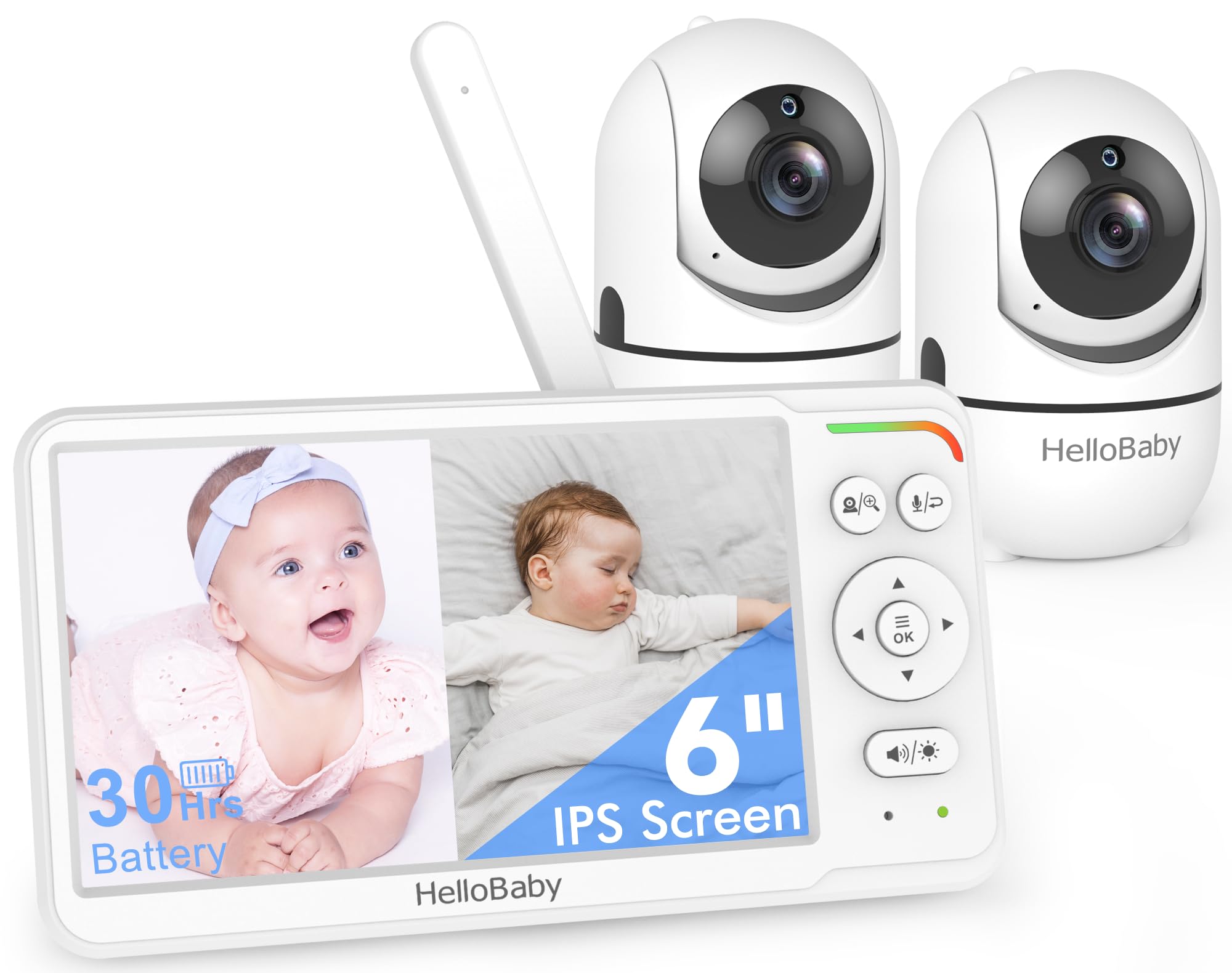 HelloBaby Baby Monitor with 2 Cameras - 6