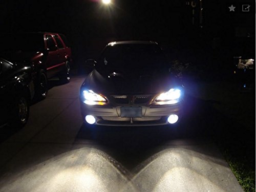 Blue Angel Eye LED Fog Lamps - Compatible with 1999-2005 Pontiac Grand Am | Durable Driving Lights for Enhanced Visibility in Rain & Fog | Perfect for Night Driving & Low Visibility Conditions