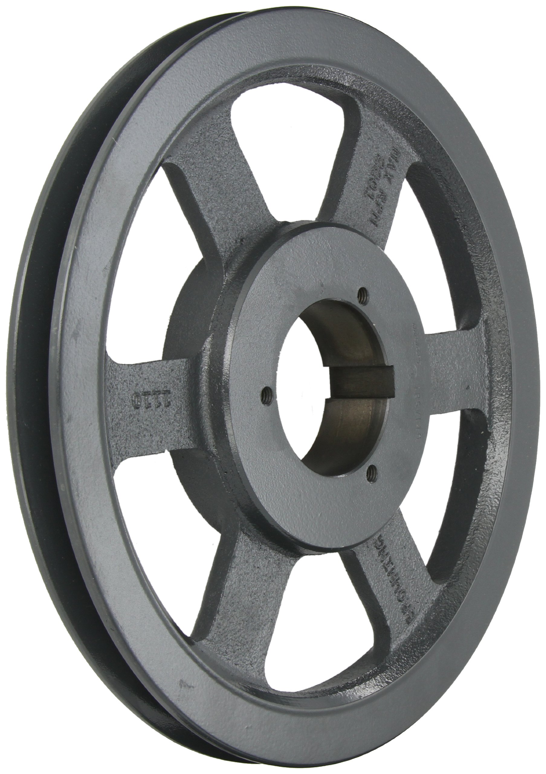 1B5V110 Split Taper Sheave - Cast Iron V-Belt Pulley for A/B/5V Belts with B Bushing | Heavy Duty Power Transmission for Industrial Machinery & Agricultural Equipment