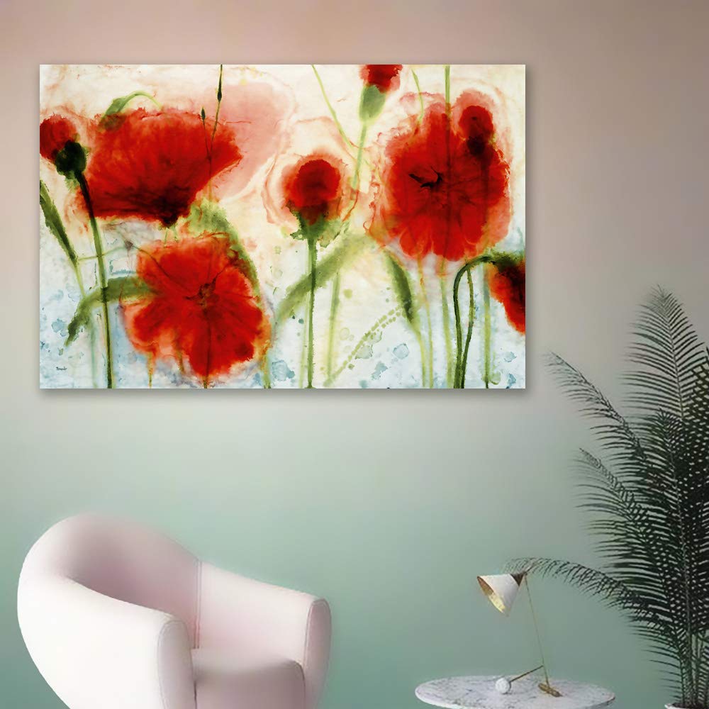 Wall26 Canvas Wall Art - Stunning Flower Giclee Painting for Bedroom, Living Room, Home Decoration - 32x48 Inches - Perfect for Modern, Farmhouse, or Boho Interior Design