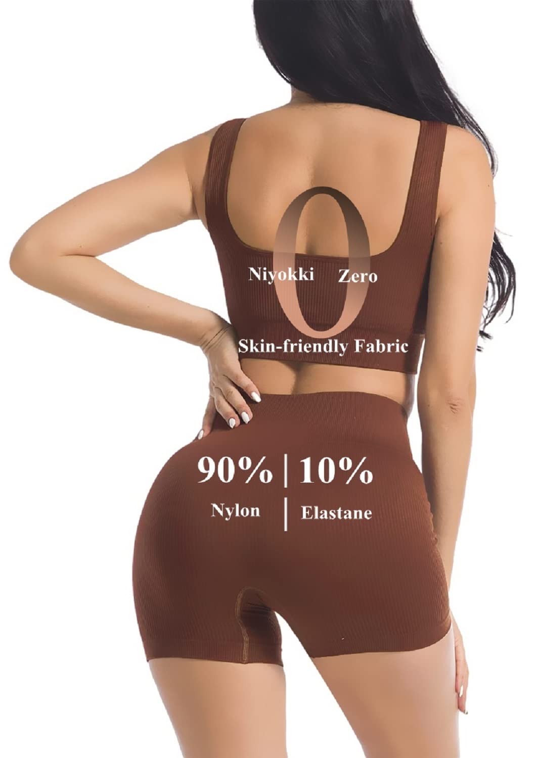 Seamless 2-Piece Workout Sets for Women - Sexy One Shoulder Sports Bra & High Waist Yoga Shorts | Gym, Running & Yoga Outfits