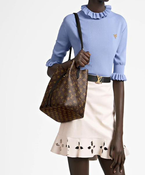 Louis Vuitton NéoNoé Monogram Black Leather Shoulder Bag - Stylish Designer Handbag for Women, Perfect for Work, Travel & Everyday Use