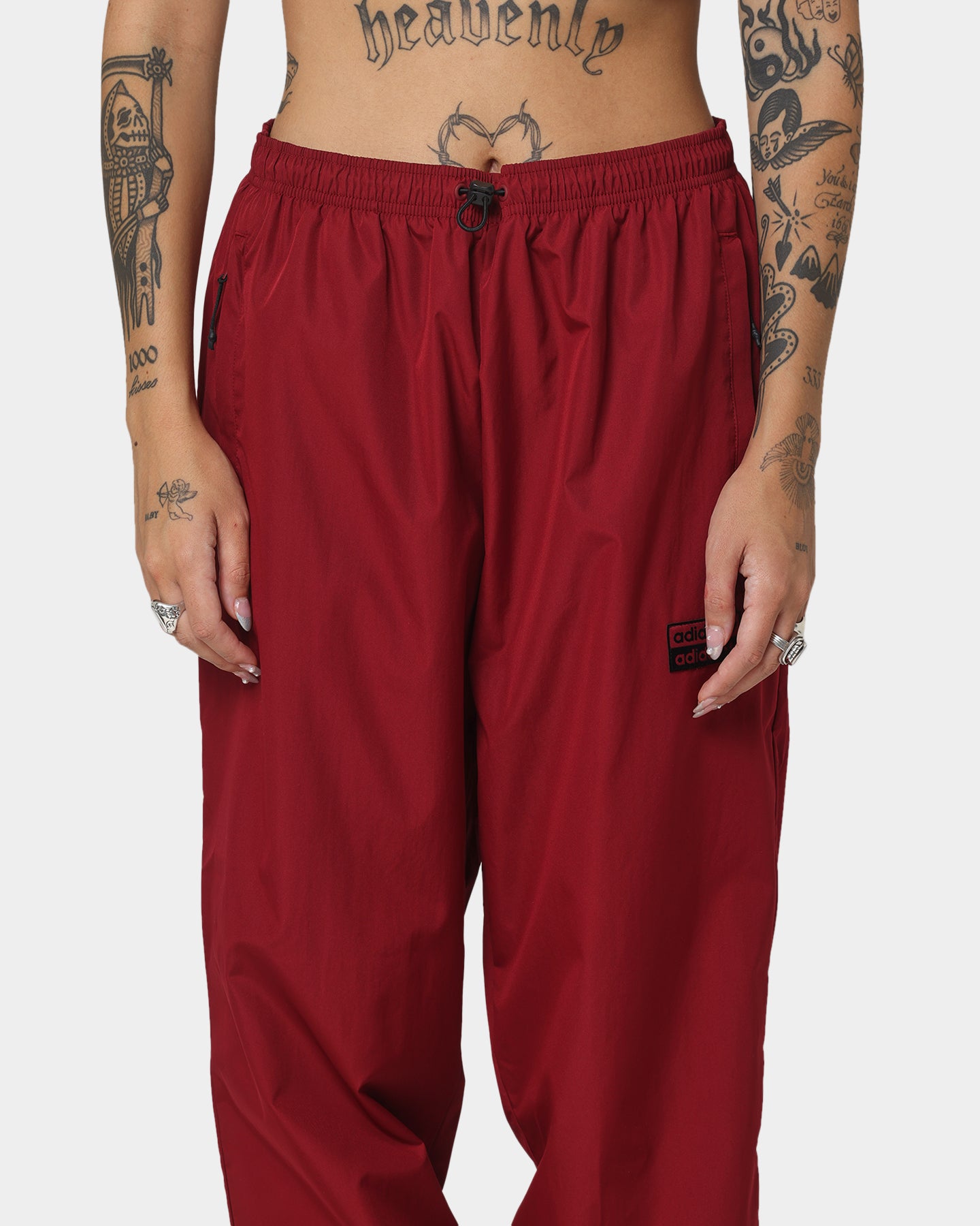 Adidas R.Y.V. Track Pants for Men - Burgundy Athletic Joggers with Comfort Fit, Perfect for Running, Gym Workouts & Casual Wear