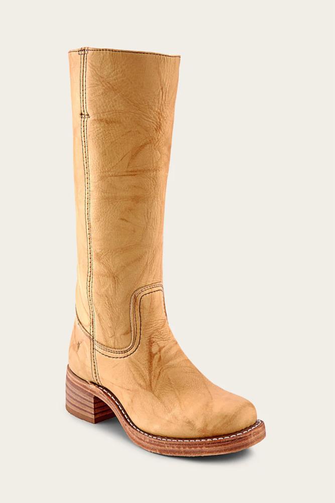 Frye Women's 77050 Leather Boots in Brown - Comfortable Mid-Calf Riding Boots for Women | Perfect for Casual Wear, Horseback Riding & Fall Fashion