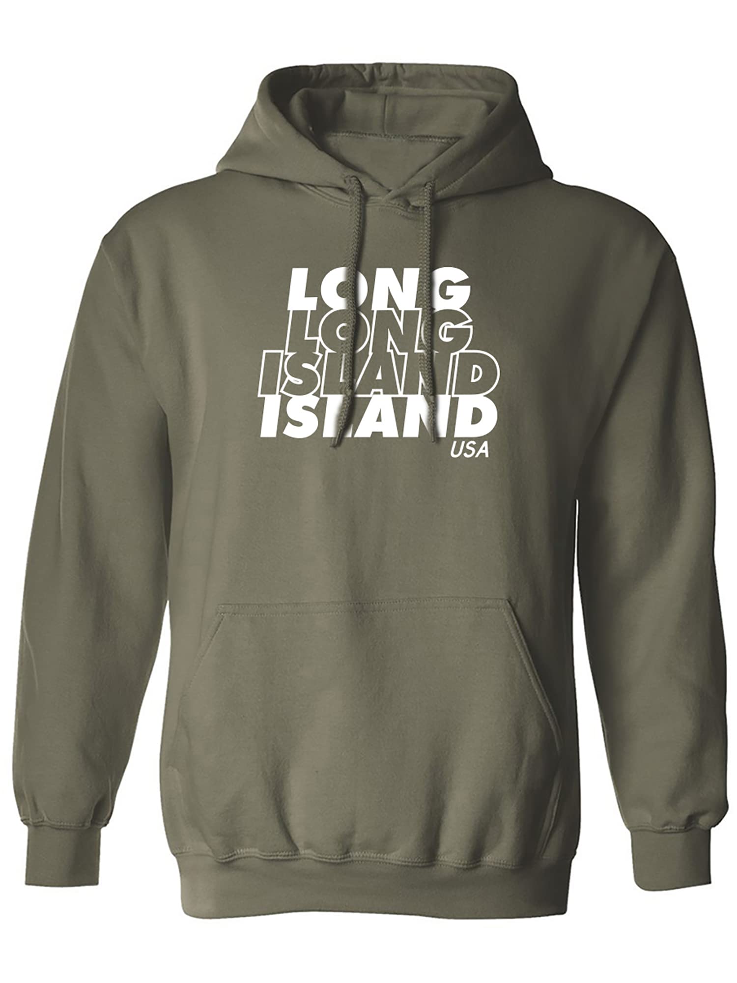 Zerogravitee Long Island USA Hooded Sweatshirt for Men & Women | Cozy Pullover Fleece Hoodie for Casual Wear, Street Style & Outdoor Activities